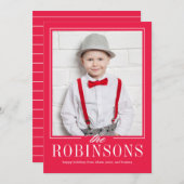 編集可能なカラー オリジナル ホリデー フォト カード (正面/裏面)