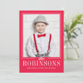 編集可能なカラー オリジナル ホリデー フォト カード (スタンド正面)