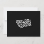 編集可能なカラーMONTANAの移動のお知らせ 招待状 (裏面)