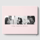 編集可能なカラーMr & Mrsエレガント Script結婚's ゲストブック (裏面)