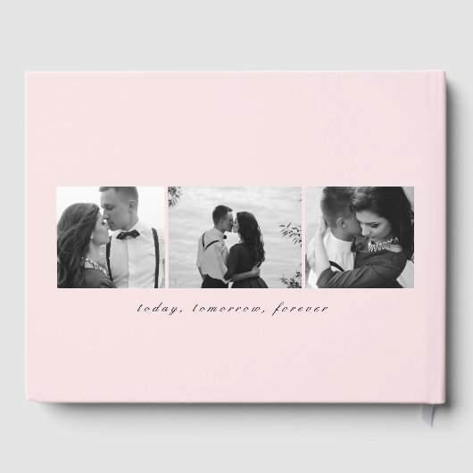 編集可能なカラーMr & Mrsエレガント Script結婚's ゲストブック (裏面)