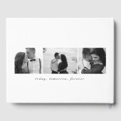 編集可能なカラーMr & Mrsエレガント Script結婚's ゲストブック (裏面)