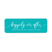 編集可能なカリラックスラースクリプトが後で幸せに ラベル (正面)