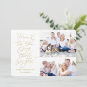 編集可能なカ得ラーホリデーフォトカード シーズンカード (スタンド正面)