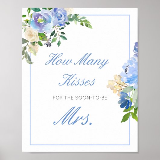 編集可能なキスがいくつ Soon Mrs. サイン (正面)