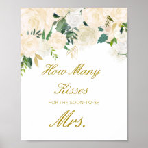 編集可能なキスがいくつ Soon Mrs. サイン