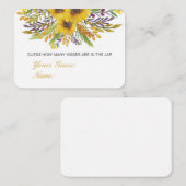 編集可能なキスの数当て、キャンディーカード エンクロージャーカード (正面/裏面)