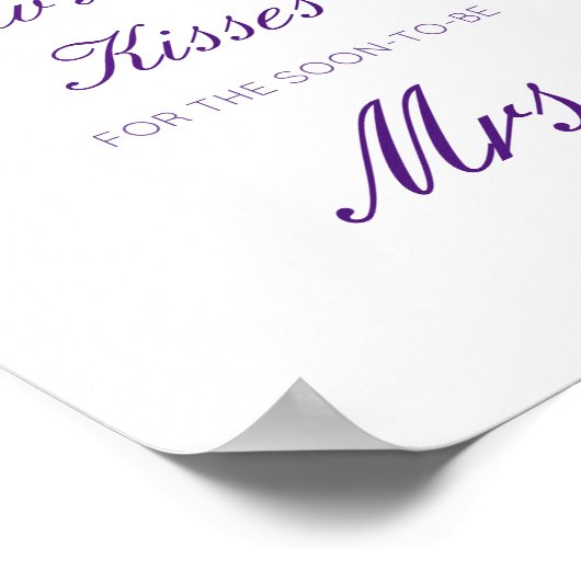 編集可能なキス数を当ててみて Soon Mrs サイン (角)