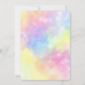 編集可能なキャンディー誕生日招待状 招待状 (裏面)