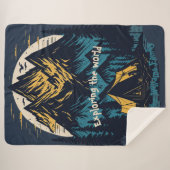 編集可能なキャンプ林山湖 シェルパブランケット (正面(横))