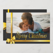 編集可能なクリスマスの写真 シーズンカード (正面/裏面)