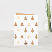 編集可能なクリスマスクッキーのグリーティングカード カード (裏面)