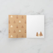 編集可能なクリスマスクッキーのグリーティングカード カード (内部)