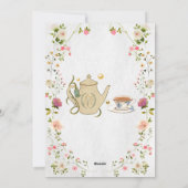 編集可能なクリスマスティーパーティーの招待状 シーズンカード (裏面)