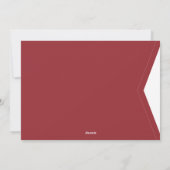 編集可能なクリスマスレッドの3枚の写真 シーズンカード (裏面)