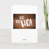 編集可能なクリスマス フォト シーズン カード (裏面)