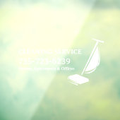 編集可能なクリーニングサービス窓用シール ウィンドウサイン (シート3)