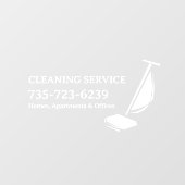 編集可能なクリーニングサービス窓用シール ウィンドウサイン (シート)