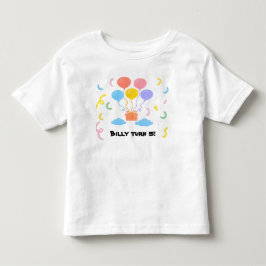 編集可能なクレヨンスタイル – バルーンbashよちよ トドラーTシャツ
