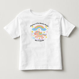 編集可能なクレヨンスタイル - ユニコーンドリームスパークル トドラーTシャツ