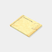 編集可能なグランジヴィンテージタイプティーステインシール ポストイット (アングル)