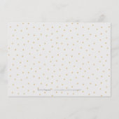 編集可能なゴールドグリッターカリグラフィー受付カード エンクロージャーカード (裏面)