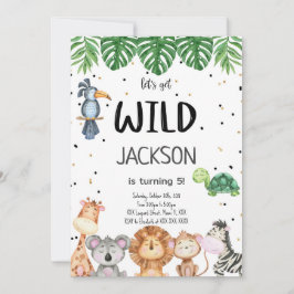 編集可能なサファリ招待状 招待状