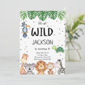 編集可能なサファリ招待状 招待状 (スタンド正面)