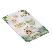 編集可能なサファリ誕生日招待状 マグネット (右側)