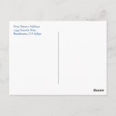 編集可能なサンキューカード 海辺のタイルアート - 鳥 ポストカード (裏面)