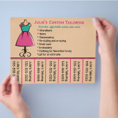 編集可能なシマストレス電話番号フライヤー チラシ (手)