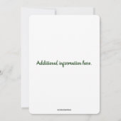 編集可能なシャムロック セントパトリックデー パーティー 招待状 (裏面)