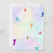 編集可能なジャンプトランポリンの誕生日パーティー 招待状 (裏面)