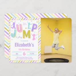 編集可能なジャンプ写真招待状 招待状