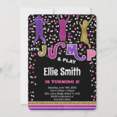 編集可能なジャンプ招待 招待状 (正面)