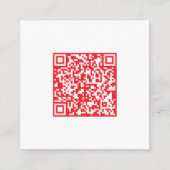編集可能なスキャン可能な赤いQRコードを作成する エンクロージャーカード (正面)