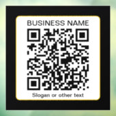 編集可能なスキャン可能なQRコード + あなたのビジネス名 ウィンドウサイン (シート3)