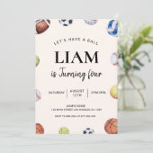 編集可能なスポーツをテーマにした誕生日招待状、バスケット 招待状 (スタンド正面)