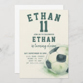 編集可能なスポーツパーティーテンプレート 招待状 (正面/裏面)