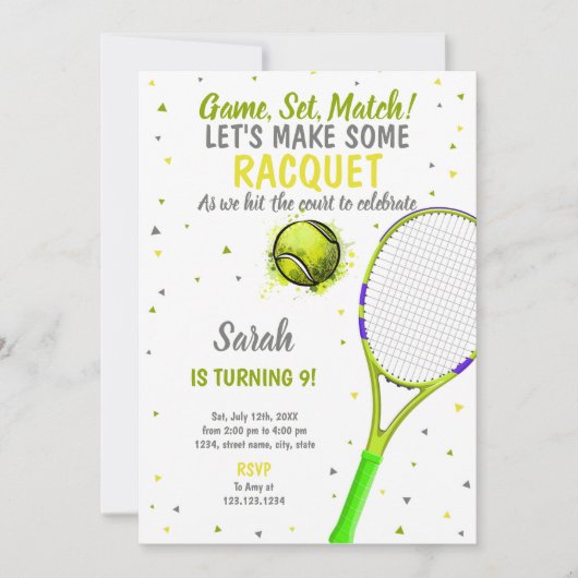 編集可能なスポーツパーティー子供へ招待状または十代 招待状 (正面)