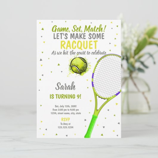 編集可能なスポーツパーティー子供へ招待状または十代 招待状 (スタンド正面)