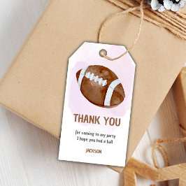 編集可能なスポーツパーティー男の子に感謝ラベル ギフトタグ