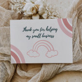 編集可能なスモールビジネス向けサンキューカード サンキューカード