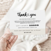 編集可能なスモールビジネス向けサンキューカード サンキューカード