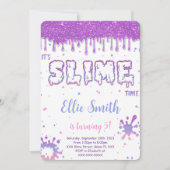 編集可能なスライム招待状 招待状 (正面)