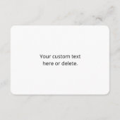 編集可能なスローガンとビジネス名を持つロゴ エンクロージャーカード (裏面)