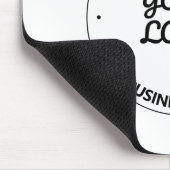 編集可能なスローガンとビジネス名を持つロゴ マウスパッド (コーナー)