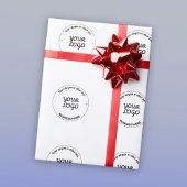 編集可能なスローガンと企業名のロゴ ラッピングペーパー