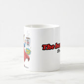編集可能なスーパーヒーローのギフトマグカップ スーパーダッド 最高の父 コーヒーマグカップ (中央)