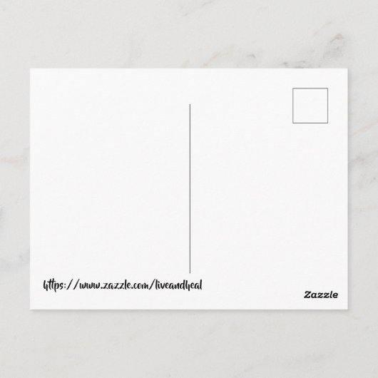 編集可能なターコイズと黄色い蝶 ポストカード (裏面)